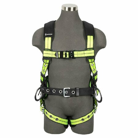 SAFEWAZE PRO+ Construction Harness: 3D, QC Chest, TB Legs, TB Torso FS-FLEX270